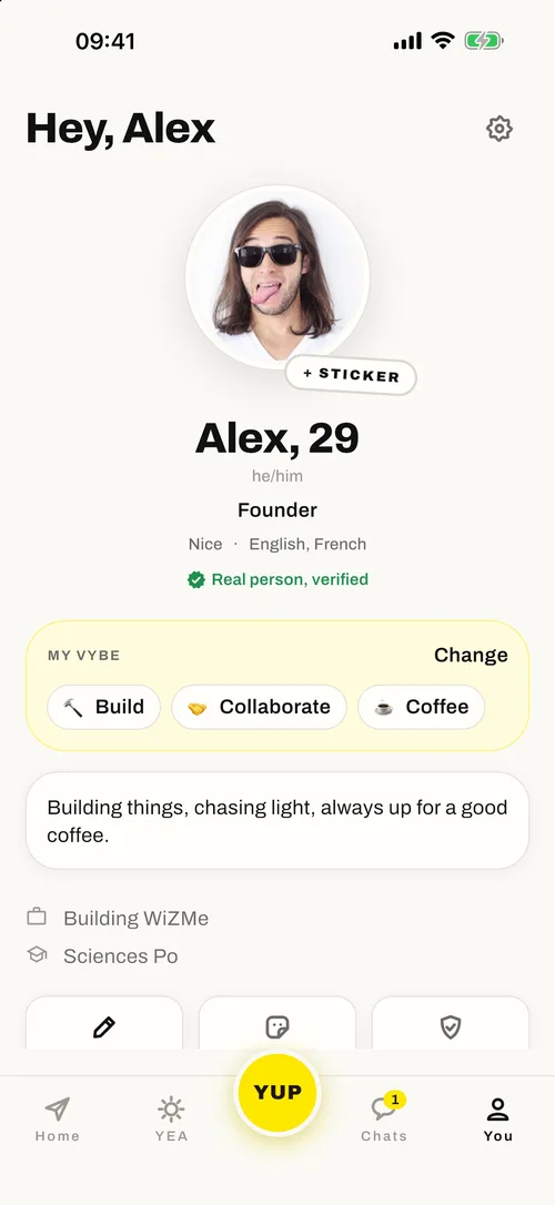 Profile with My VYBE.